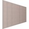 Ekena Millwork 48H x 1/4T Adjustable Wood Slat Wall Panel Kit w/ 1W Slats, Walnut contains 42 Slats SWW84X48X0250WA - alternate 2